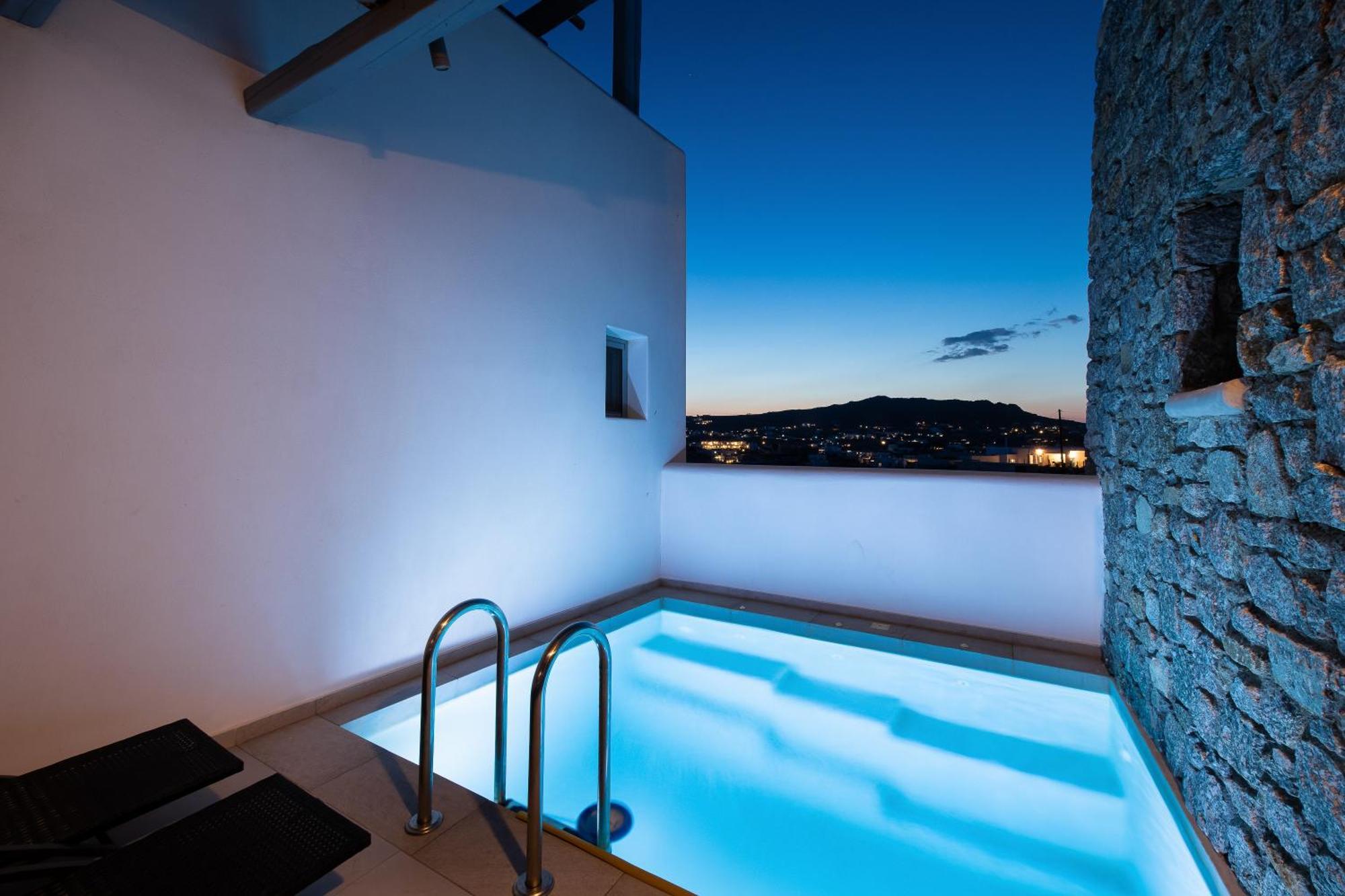 Hosting Moments Private Pool Holiday Home Ano Mera Eksteriør bilde